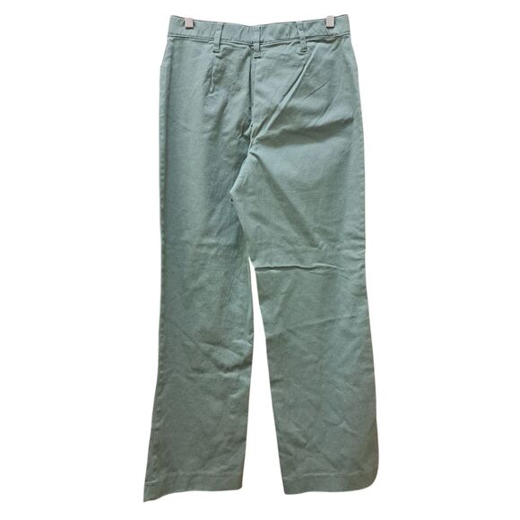 NEW Coldwater Creek Women Stretch Twill Pants Khaki Size Petite P8 Green Straigh - Picture 2 of 9